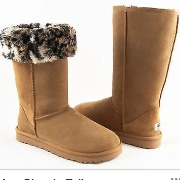 uggs with leopard fur